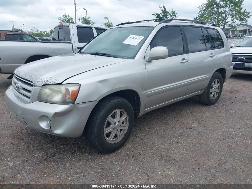 2007 Toyota Highlander V6 VIN: JTEDP21A470130739 Lot: 39419171