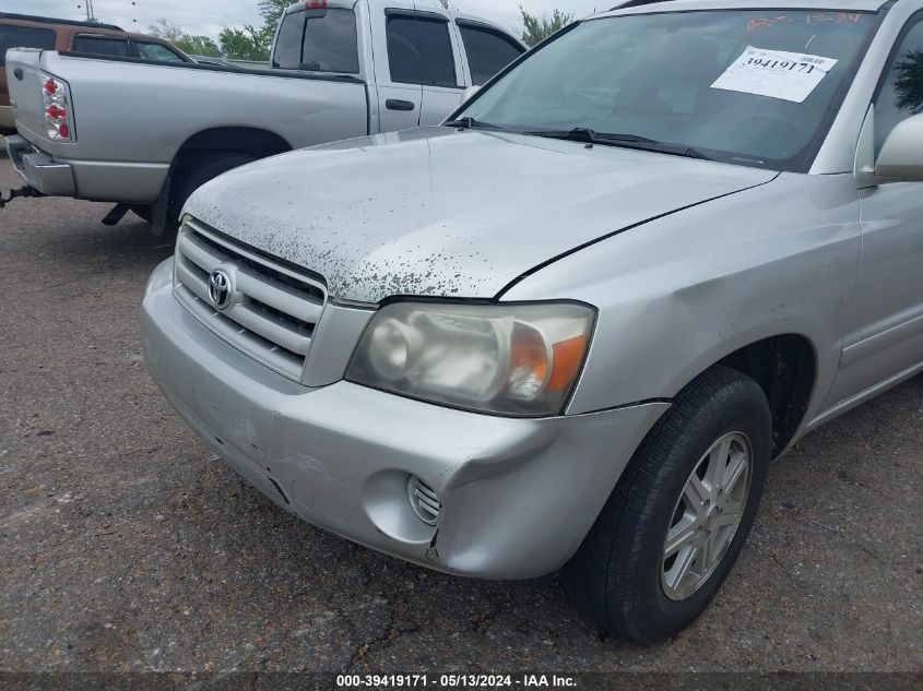 2007 Toyota Highlander V6 VIN: JTEDP21A470130739 Lot: 39419171