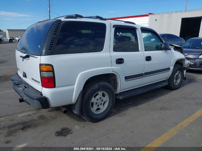 2004 Chevrolet Tahoe Ls VIN: 1GNEK13Z74J222008 Lot: 39419201