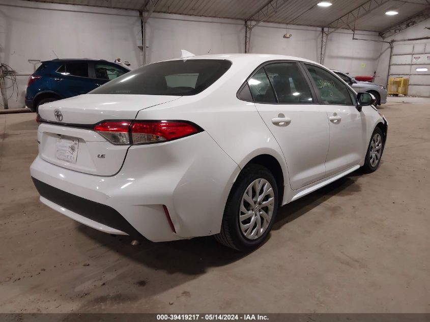 2021 Toyota Corolla Le VIN: 5YFEPMAE7MP210223 Lot: 39419217