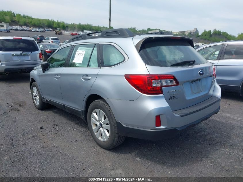 2017 Subaru Outback 2.5I VIN: 4S4BSAAC1H3343391 Lot: 39419226