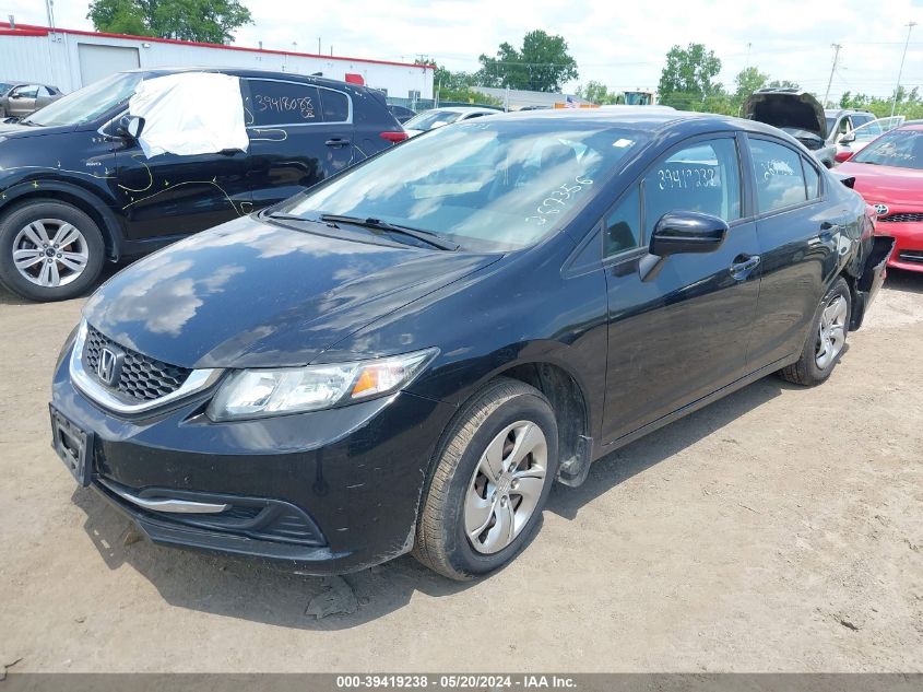 2014 Honda Civic Lx VIN: 19XFB2F5XEE267356 Lot: 39419238