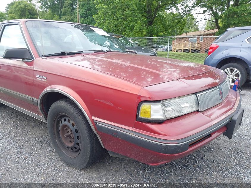 1992 Oldsmobile Cutlass Ciera S VIN: 1G3AL54N9N6413828 Lot: 39419239