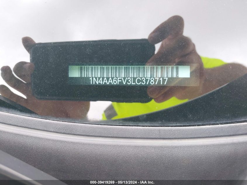 2020 Nissan Maxima Platinum Xtronic Cvt VIN: 1N4AA6FV3LC378717 Lot: 39419269