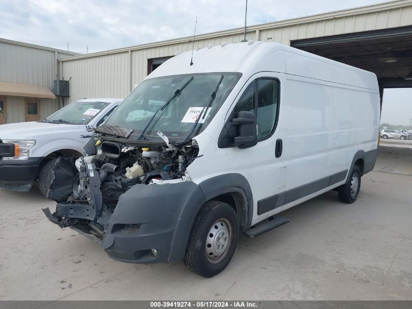 2018 Ram Promaster 3500 Cargo Van High Roof 159 Wb Ext VIN: 3C6URVJG4JE152346 Lot: 39419274