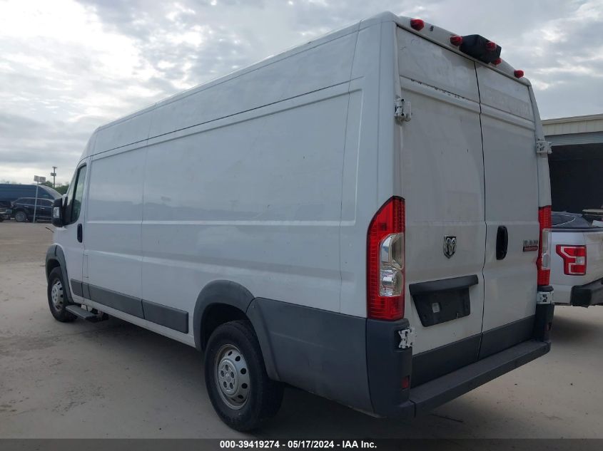 2018 Ram Promaster 3500 Cargo Van High Roof 159 Wb Ext VIN: 3C6URVJG4JE152346 Lot: 39419274