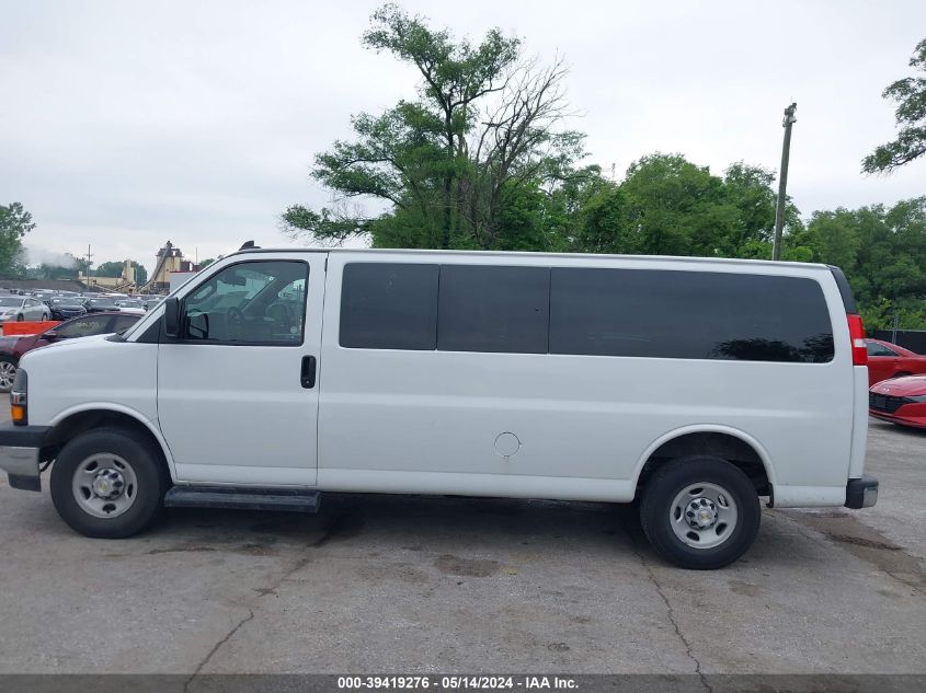 2023 Chevrolet Express Passenger Rwd 3500 Extended Wheelbase Lt VIN: 1GAZGPFPXP1256322 Lot: 39419276