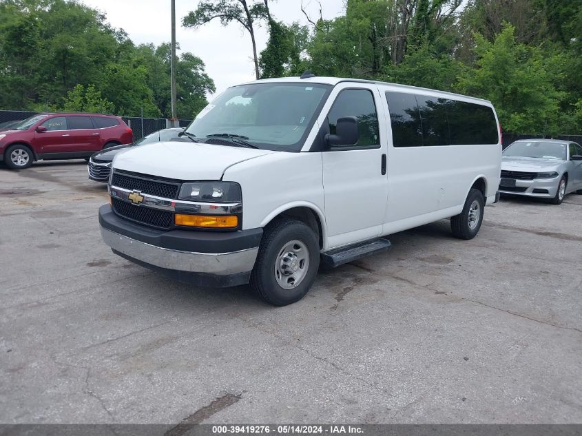 2023 Chevrolet Express Passenger Rwd 3500 Extended Wheelbase Lt VIN: 1GAZGPFPXP1256322 Lot: 39419276