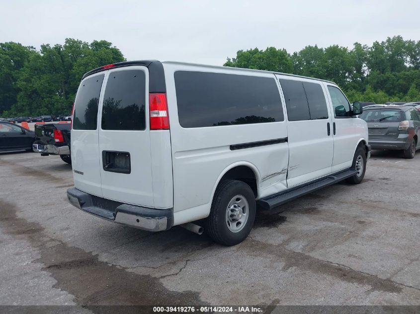 2023 Chevrolet Express Passenger Rwd 3500 Extended Wheelbase Lt VIN: 1GAZGPFPXP1256322 Lot: 39419276