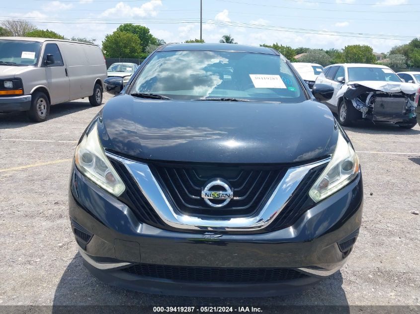 2016 Nissan Murano S/Sl/Sv/Platinum VIN: 5N1AZ2MG0GN137607 Lot: 39419287