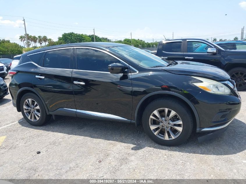 2016 Nissan Murano S/Sl/Sv/Platinum VIN: 5N1AZ2MG0GN137607 Lot: 39419287