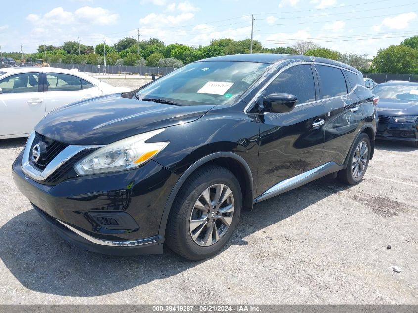 2016 Nissan Murano S/Sl/Sv/Platinum VIN: 5N1AZ2MG0GN137607 Lot: 39419287