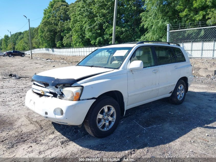 2005 Toyota Highlander Limited VIN: JTEEP21A350091854 Lot: 39419307