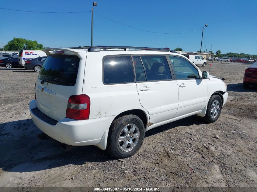 2005 Toyota Highlander Limited VIN: JTEEP21A350091854 Lot: 39419307