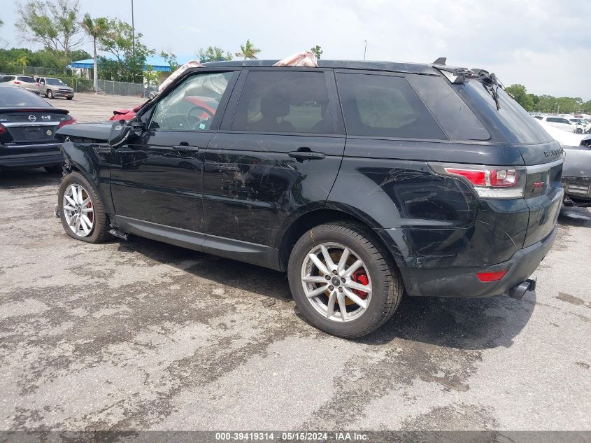 2016 Land Rover Range Rover Sport 3.0L V6 Supercharged Se VIN: SALWG2PF3GA121159 Lot: 39419314