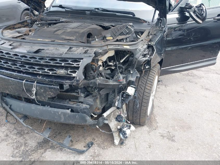 2016 Land Rover Range Rover Sport 3.0L V6 Supercharged Se VIN: SALWG2PF3GA121159 Lot: 39419314