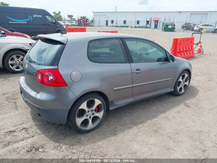 2008 Volkswagen Gti 2-Door VIN: WVWFV71K18W296305 Lot: 39419356