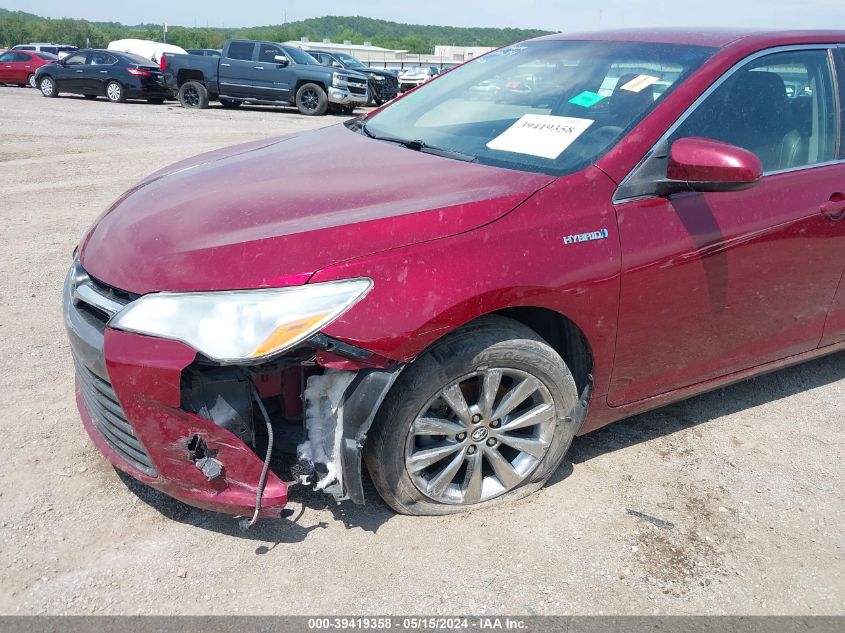 2016 Toyota Camry Hybrid Xle VIN: 4T1BD1FK6GU179378 Lot: 39419358