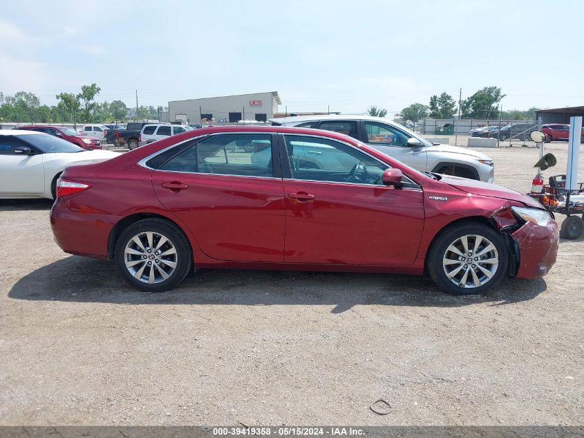 2016 Toyota Camry Hybrid Xle VIN: 4T1BD1FK6GU179378 Lot: 39419358