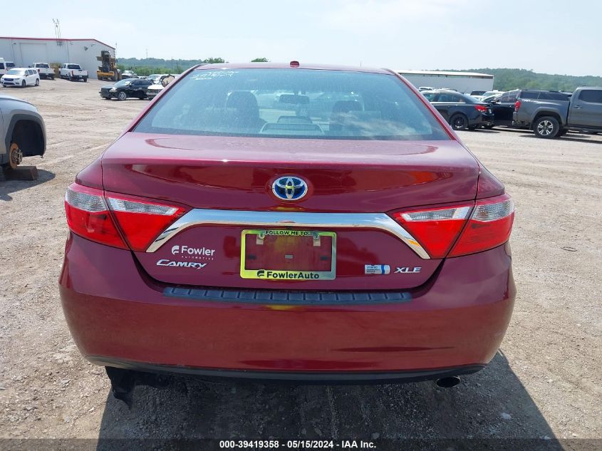 2016 Toyota Camry Hybrid Xle VIN: 4T1BD1FK6GU179378 Lot: 39419358