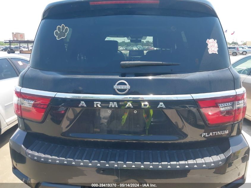 2022 Nissan Armada Platinum VIN: JN8AY2DA9N9390373 Lot: 39419370