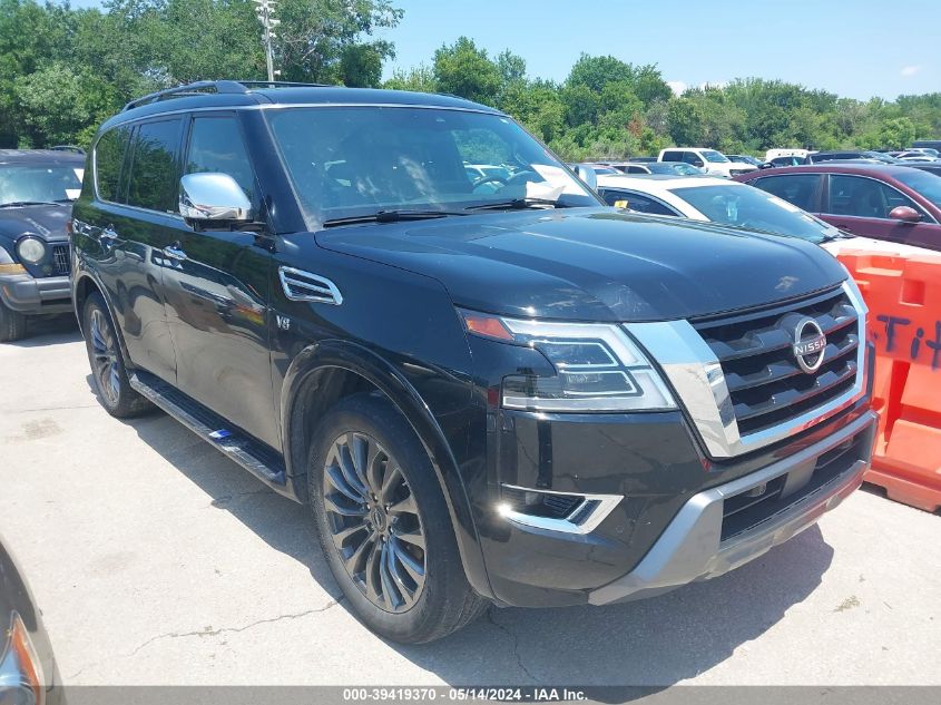 2022 Nissan Armada Platinum VIN: JN8AY2DA9N9390373 Lot: 39419370