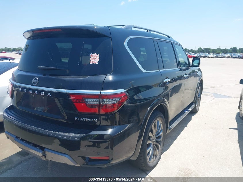 2022 Nissan Armada Platinum VIN: JN8AY2DA9N9390373 Lot: 39419370
