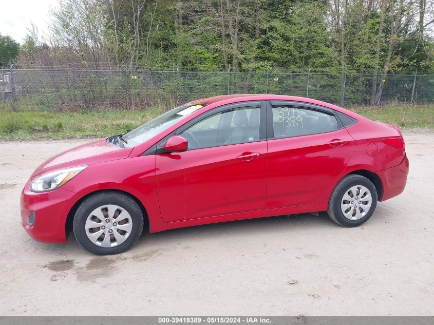 2016 Hyundai Accent Se VIN: KMHCT4AE2GU015913 Lot: 39419389