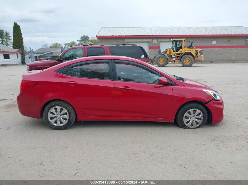 2016 Hyundai Accent Se VIN: KMHCT4AE2GU015913 Lot: 39419389