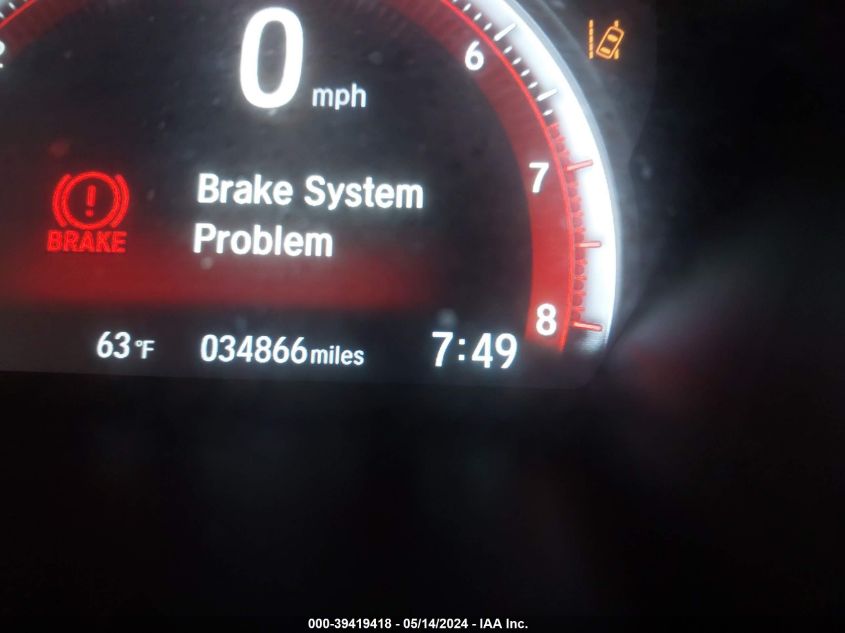 2020 Honda Civic Sport VIN: 2HGFC2F80LH538760 Lot: 39419418