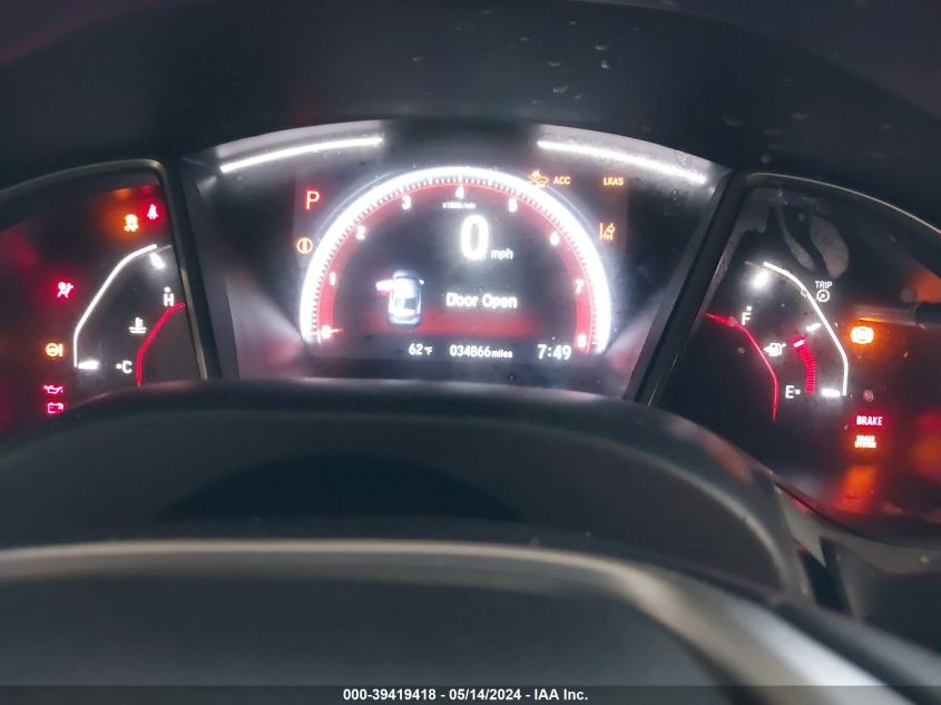 2020 Honda Civic Sport VIN: 2HGFC2F80LH538760 Lot: 39419418