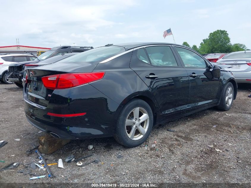 2014 Kia Optima Lx VIN: 5XXGM4A75EG301293 Lot: 39419419