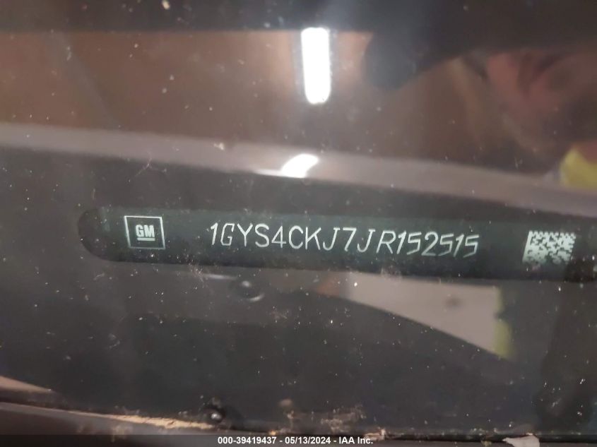 2018 Cadillac Escalade Premium Luxury VIN: 1GYS4CKJ7JR152515 Lot: 39419437