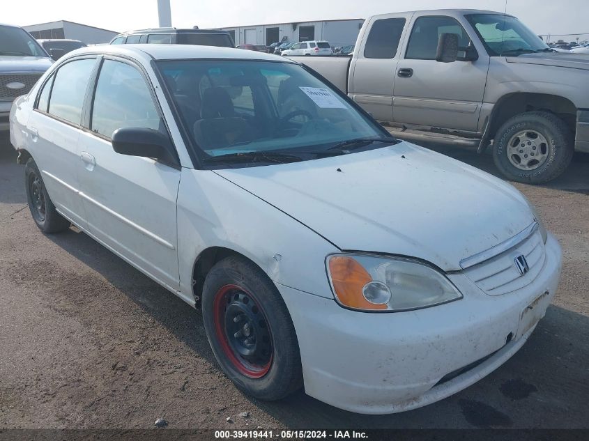 2003 Honda Civic Lx VIN: JHMES16523S000341 Lot: 39419441