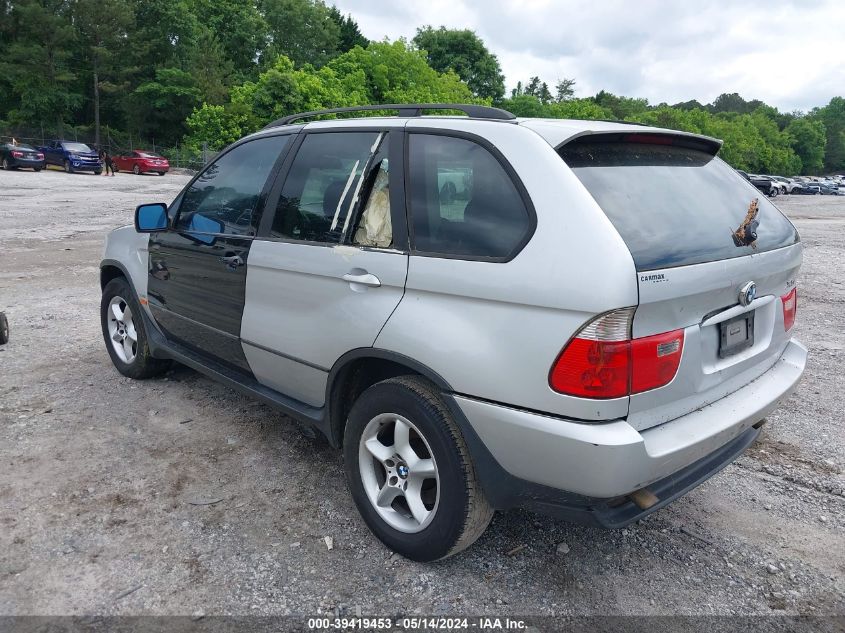 2003 BMW X5 3.0I VIN: 5UXFA53503LV86017 Lot: 39419453