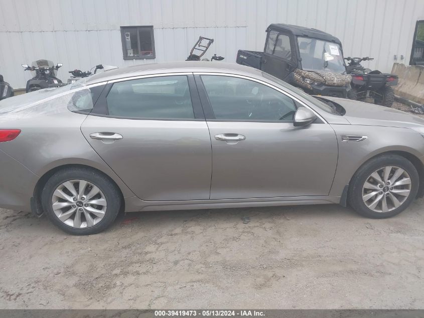 2016 Kia Optima Ex VIN: 5XXGU4L37GG083693 Lot: 39419473