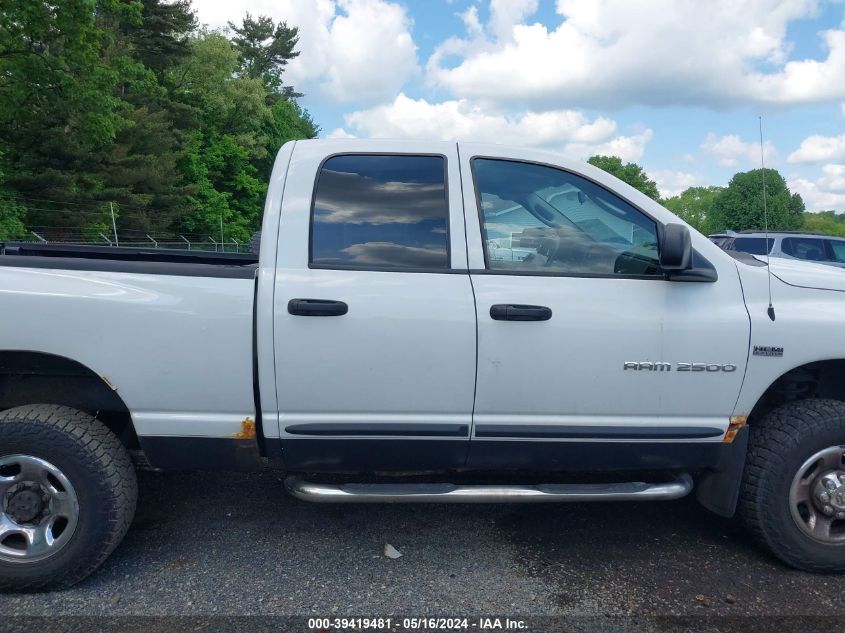 2006 Dodge Ram 2500 Slt/Trx4 Off Road/Sport/Power Wagon VIN: 3D7KS28DX6G272846 Lot: 39419481