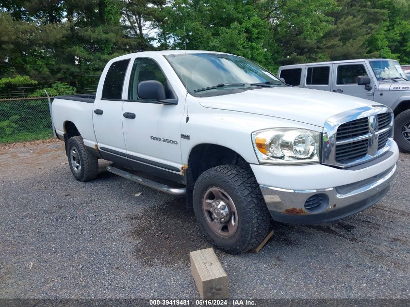 2006 Dodge Ram 2500 Slt/Trx4 Off Road/Sport/Power Wagon VIN: 3D7KS28DX6G272846 Lot: 39419481