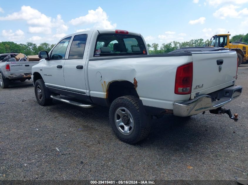 2006 Dodge Ram 2500 Slt/Trx4 Off Road/Sport/Power Wagon VIN: 3D7KS28DX6G272846 Lot: 39419481