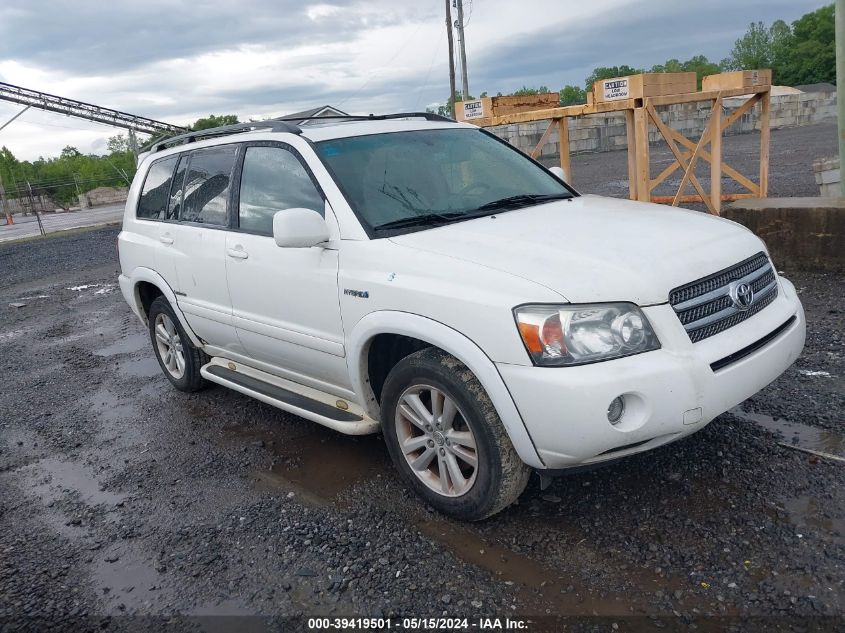 2006 Toyota Highlander Hybrid Limited V6 VIN: JTEEW21A960017679 Lot: 39419501