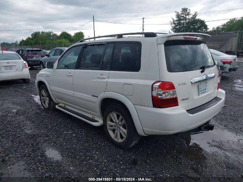 2006 Toyota Highlander Hybrid Limited V6 VIN: JTEEW21A960017679 Lot: 39419501