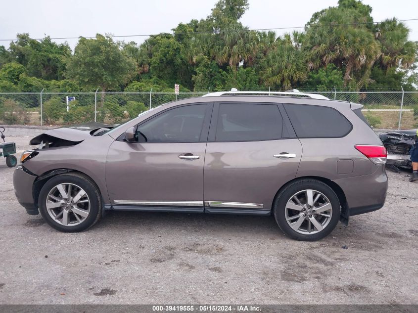 2013 Nissan Pathfinder Platinum VIN: 5N1AR2MN5DC629636 Lot: 39419555