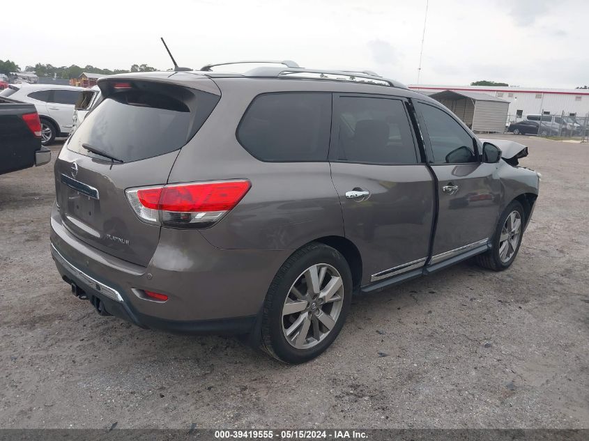 2013 Nissan Pathfinder Platinum VIN: 5N1AR2MN5DC629636 Lot: 39419555