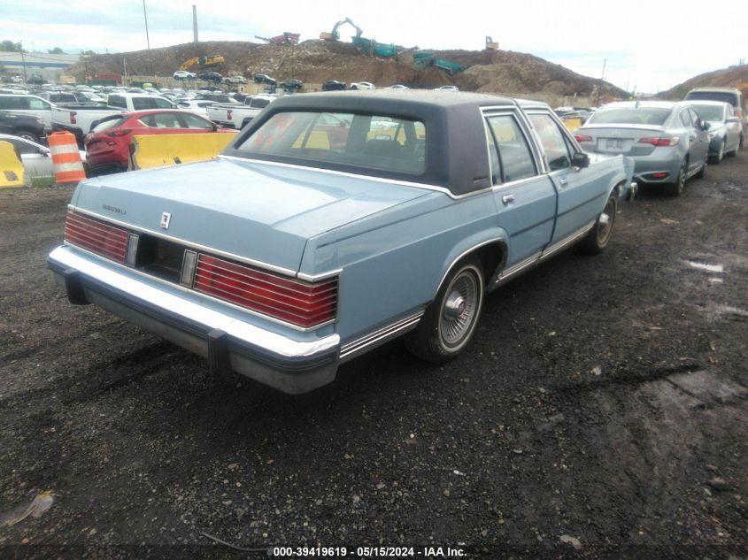 1987 Mercury Grand Marquis Ls VIN: 2MEBM75FXHX680004 Lot: 39419619