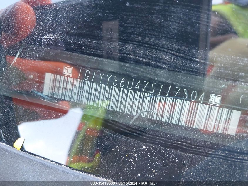 2007 Chevrolet Corvette VIN: 1G1YY36U475117304 Lot: 39419639