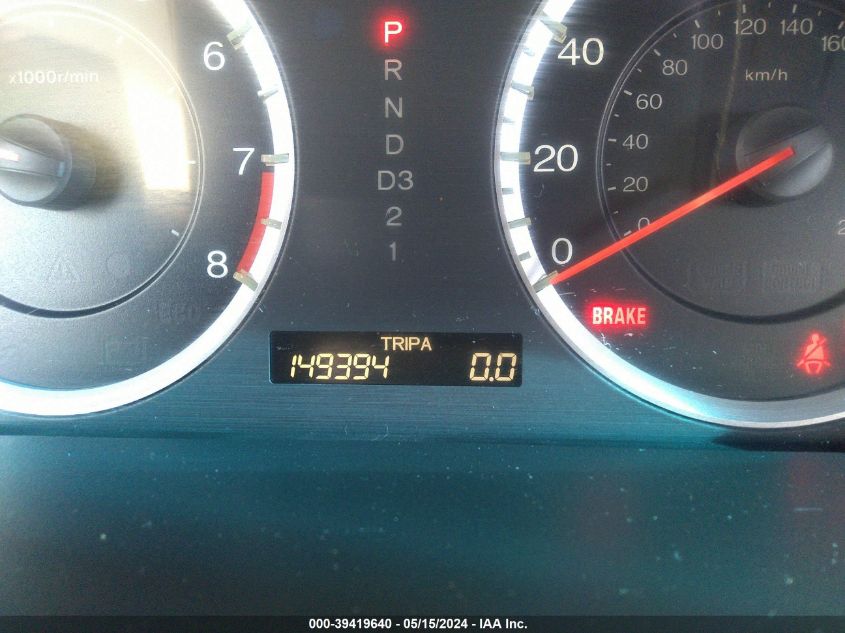 2010 Honda Accord 2.4 Ex-L VIN: 1HGCS1B86AA004549 Lot: 39419640