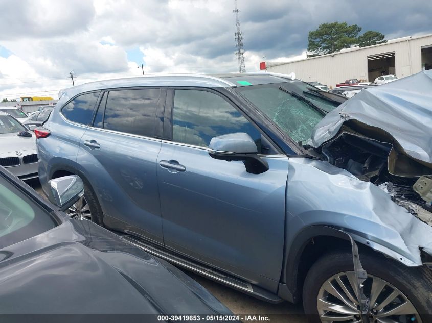 2023 Toyota Highlander Platinum VIN: 5TDKDRAH9PS508741 Lot: 39419653