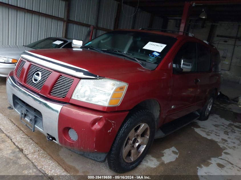 2006 Nissan Armada Se VIN: 5N1AA08B46N704698 Lot: 39419658