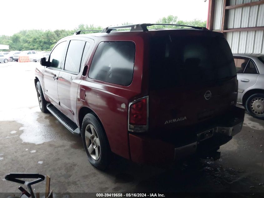 2006 Nissan Armada Se VIN: 5N1AA08B46N704698 Lot: 39419658