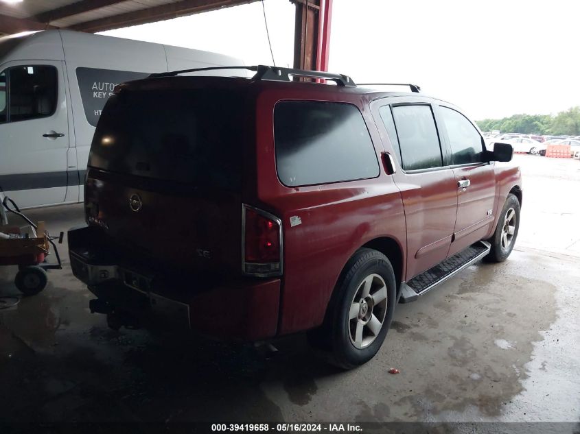 2006 Nissan Armada Se VIN: 5N1AA08B46N704698 Lot: 39419658